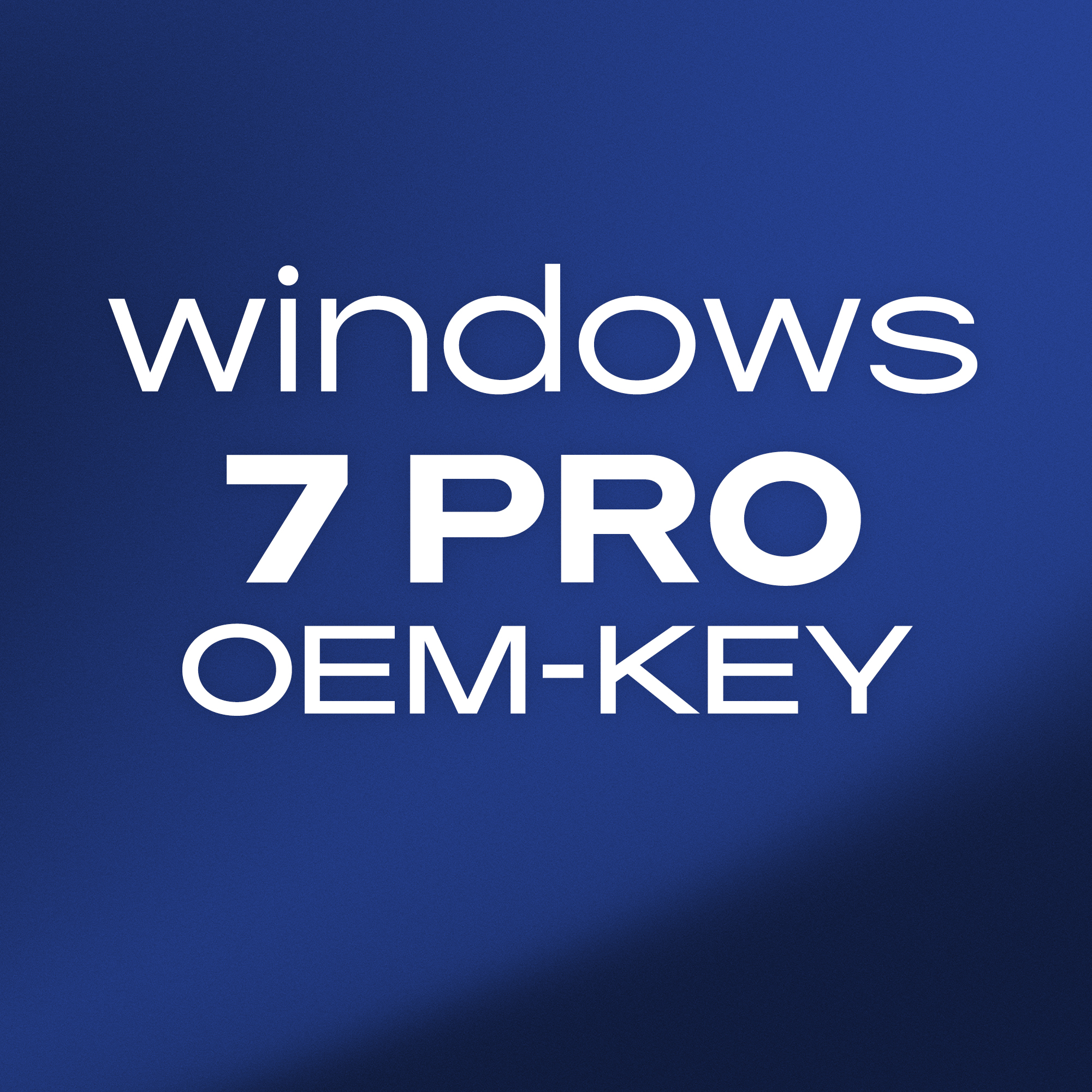 Windows 7 Pro OEM Key