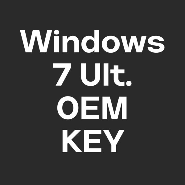 Windows 7 Ultimate OEM Key